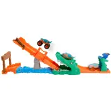 Mattel JJN45 — Трасса Hot Wheels «Монстр-трак: Пасть крокодила» с 1 машинкой JJN45 — фото 3