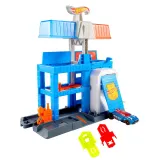 Mattel JHL74 — Трасса Hot Wheels «Многоуровневый полицейский участок» с 1 машинкой JHL74 — фото 4
