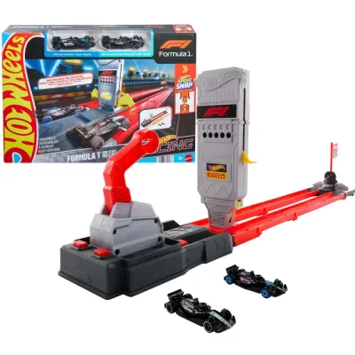 Mattel JKM88 — Трасса Hot Wheels «Формула 1: Быстрый заезд» с 2 машинками JKM88
