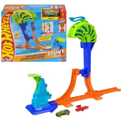 Mattel JHK75 — Трасса Hot Wheels «Мастерский скок» с 1 машинкой JHK75