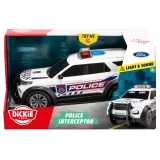 Dickie SOS - Полицейский автомобиль FORD INTERCEPTOR 27,5 см Свет и звук 3714025 — фото 2