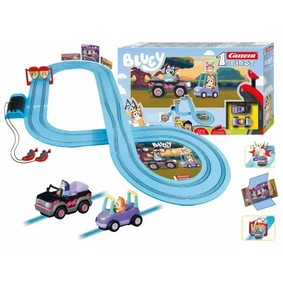 Гоночная трасса Carrera 63055 1.First «Bluey & Bingo Lets Go» 2.9 м с 2 машинками 63055