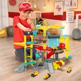 Dickie Construction - Большой строительный набор с краном + 4 транспортных средства Свет Звук 3339001 — фото 6