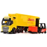 Грузовик Dickie City Volvo 3747018 с прицепом DHL 35 см и автопогрузчиком 3747018 — фото 5
