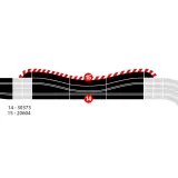Секция сужения трассы «Шикана» Carrera Digital 30373 124/132, 3 детали 30373 — фото 2