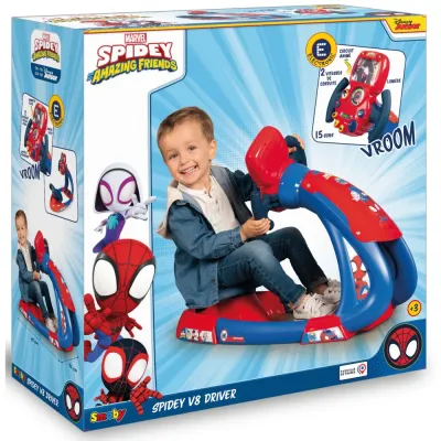 Симулятор вождения Smoby Spidey 370218 со светом и звуком 370218