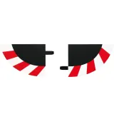 Концевой участок обочины Carrera Digital 20598 124/132 Evolution, внешняя часть виража, 4 шт. 20598 — фото 1