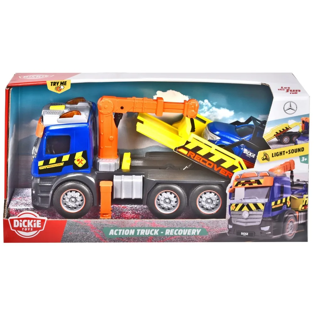Игрушечный эвакуатор Mercedes с подъёмником, свет и звук Dickie 3745016 3745016