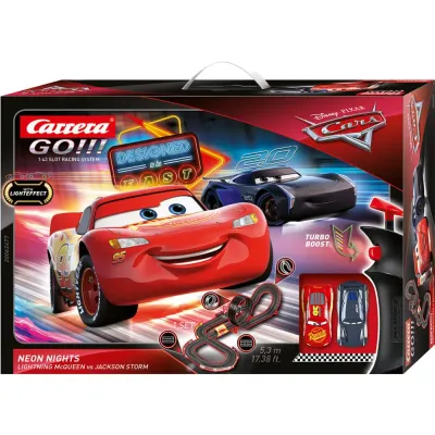 Гоночный трек Carrera 62477 Тачки Neon Nights 5.3 м с 2 машинками 62477