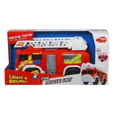 Dickie Action Series - Пожарная служба красная с лестницей 30 см Свет Звук 3306000