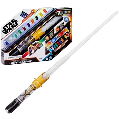 Hasbro STAR WARS - Электронный меч световой Power Crystal Lightsaber с кристаллами G0727