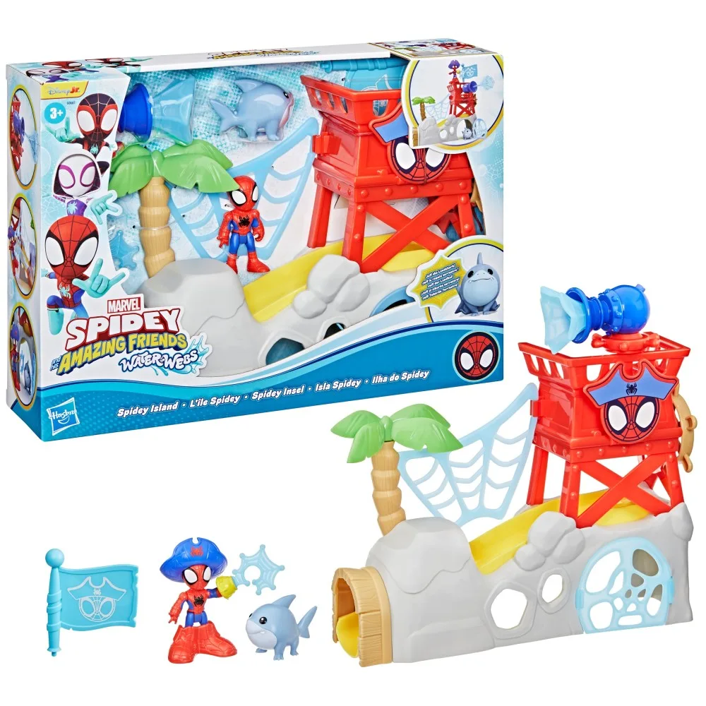 Hasbro G0665 — Игровой набор «Остров Спайди» Water-Webs с аксессуарами Спайди и его удивительные друзья G0665