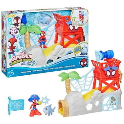 Hasbro G0665 — Игровой набор «Остров Спайди» Water-Webs с аксессуарами Спайди и его удивительные друзья G0665