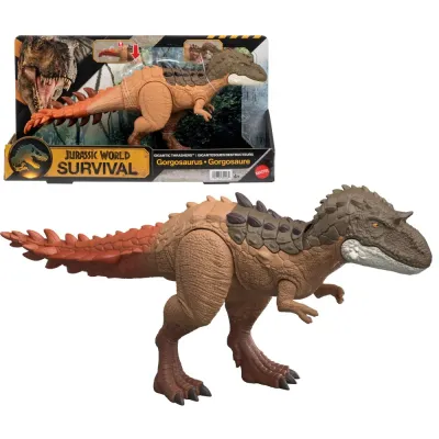 Mattel JGB92 JKL86 — Динозавр Горгозавр 37,5 см, гигантская атака Мир Юрского периода JKL86