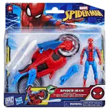 Hasbro Marvel SPIDER-MAN - Мотоцикл Web Blast Cycle с пусковым устройством + фигурка F6899 — фото 2