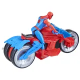 Hasbro Marvel SPIDER-MAN - Мотоцикл Web Blast Cycle с пусковым устройством + фигурка F6899 — фото 6