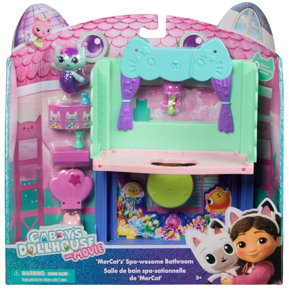 Spin Master 36277 6074306 — Комната для домика: ванная Русалочки-кошечки Кукольный домик Габби 6074306