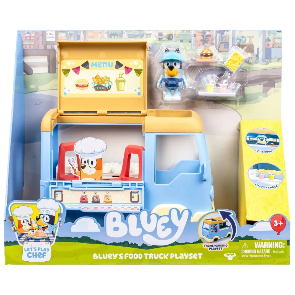 BLUEY Blue - Автомобиль с едой FOOD TRUCK + фигурка собачки BLU18919