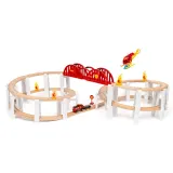 BRIO World - Большая деревянная железная дорога ПОЖАРНАЯ СЛУЖБА Набор MEGA SPIRALA 73 элемента 36114 — фото 3