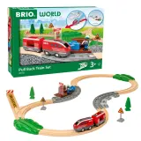 BRIO 36102 «BRIO World Деревянная железная дорога с инерционным поездом, 28 деталей» 36102 — фото 1