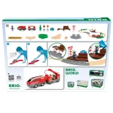 BRIO 36102 «BRIO World Деревянная железная дорога с инерционным поездом, 28 деталей» 36102 — фото 4