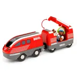 BRIO 36102 «BRIO World Деревянная железная дорога с инерционным поездом, 28 деталей» 36102 — фото 6