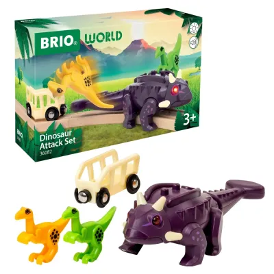 BRIO 36082 «Набор DINO с динозаврами и вагоном» 36082