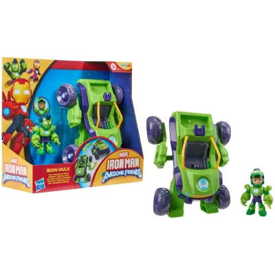Hasbro G1475 — Робот-мех 2-в-1 Iron Hulk с фигуркой Marvel: Железный человек и суперкоманда G1475