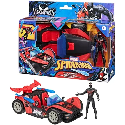 Hasbro Marvel Spider-Man - Транспортное средство VenomVersus с пусковым устройством + фигурка Майлз Моралес G0736