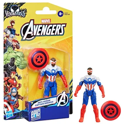 Hasbro F9325 G1813 — Фигурка Капитана Америки Anti-Venom VenomVersus 10 см Мстители G1813