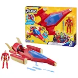 Hasbro F9329 — Боевой самолёт Repulsor Blast с фигуркой Железного человека Мстители F9329 — фото 1