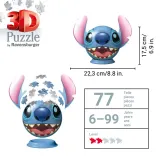 Ravensburger - Пазл 3D Шар: Disney Stitch 72 элемента 115747 — фото 3