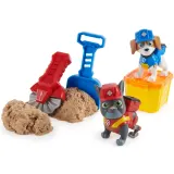Psi Patrol - Фигурки щенков 2-PACK Rubble & Crew + песочная кинетическая песочница Kinetic Sand 20141514 — фото 2
