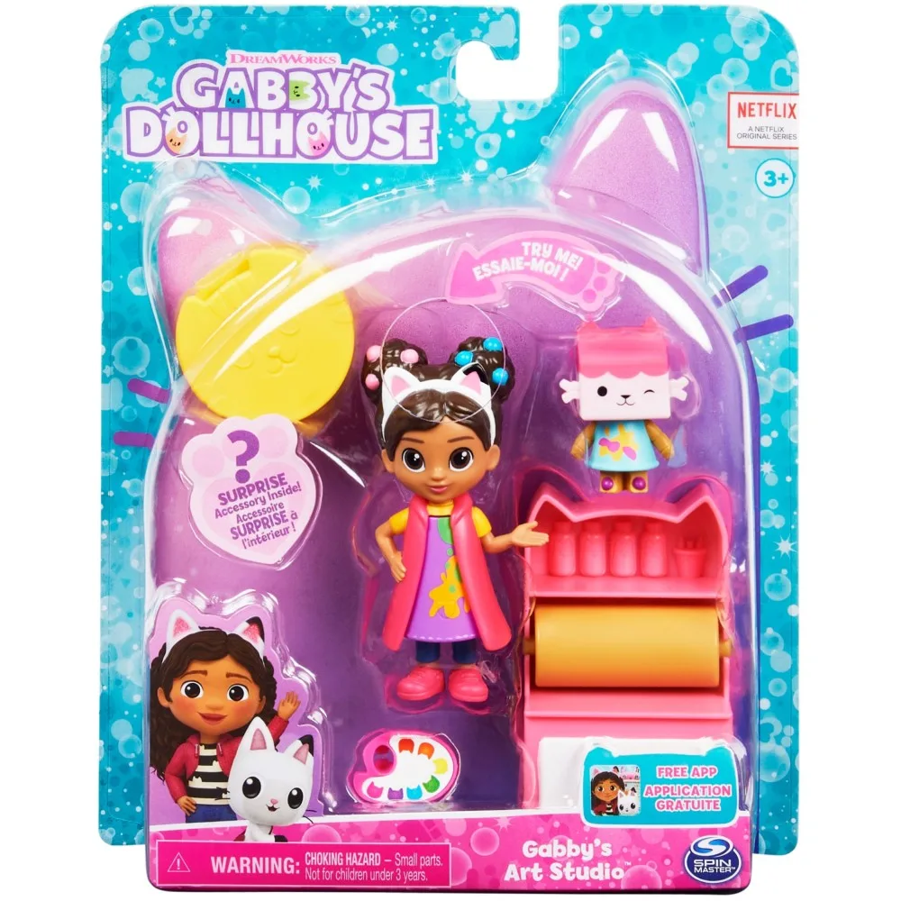 Spin Master 36205 20133470 — Художественная студия, набор с фигуркой котика и аксессуарами Кукольный домик Габби 20133470