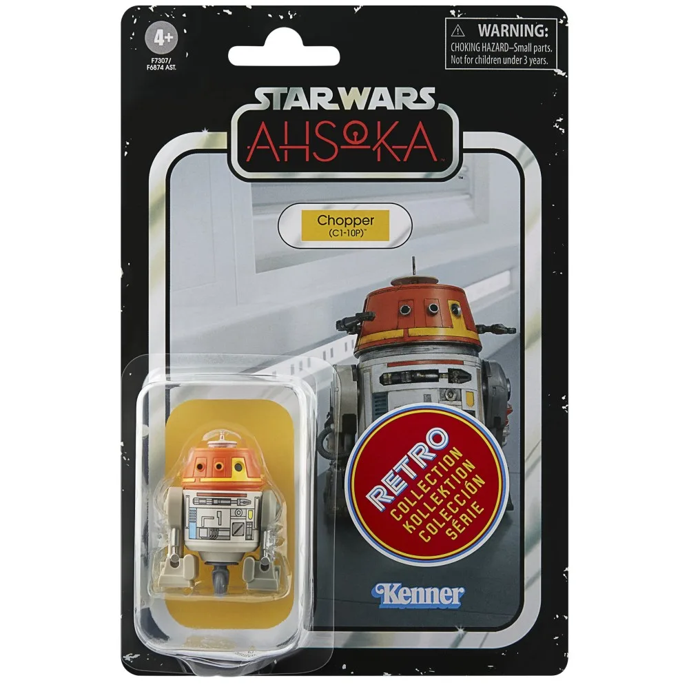 Hasbro F6874 F7307 — Коллекционная фигурка «Чоппер (C1-10P)» 5 см Retro Star Wars F7307
