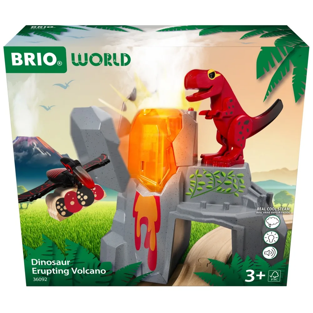 BRIO 36092 «Извержение вулкана, набор Dino с динозаврами» 36092