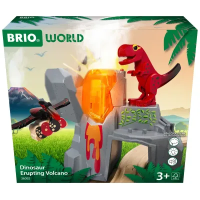 BRIO 36092 «Извержение вулкана, набор Dino с динозаврами» 36092