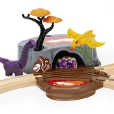 BRIO 36094 «Деревянная железная дорога Dino «Приключение с динозаврами», 21 деталь» 36094 — фото 3