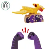 BRIO 36094 «Деревянная железная дорога Dino «Приключение с динозаврами», 21 деталь» 36094 — фото 6