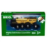 BRIO 33630 «BRIO World Локомотив цвета металлического золота на батарейках» 33630 — фото 1