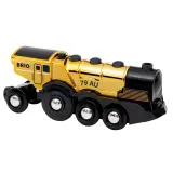 BRIO 33630 «BRIO World Локомотив цвета металлического золота на батарейках» 33630 — фото 2