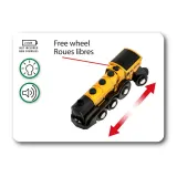 BRIO 33630 «BRIO World Локомотив цвета металлического золота на батарейках» 33630 — фото 3