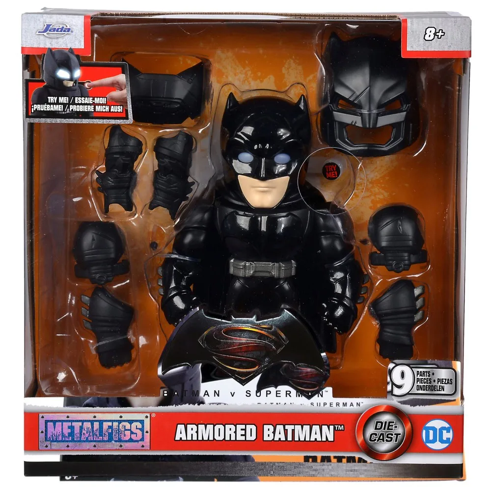 Jada Toys 3213009 — Коллекционная металлическая фигурка Бэтмена в броне 15 см DC 3213009