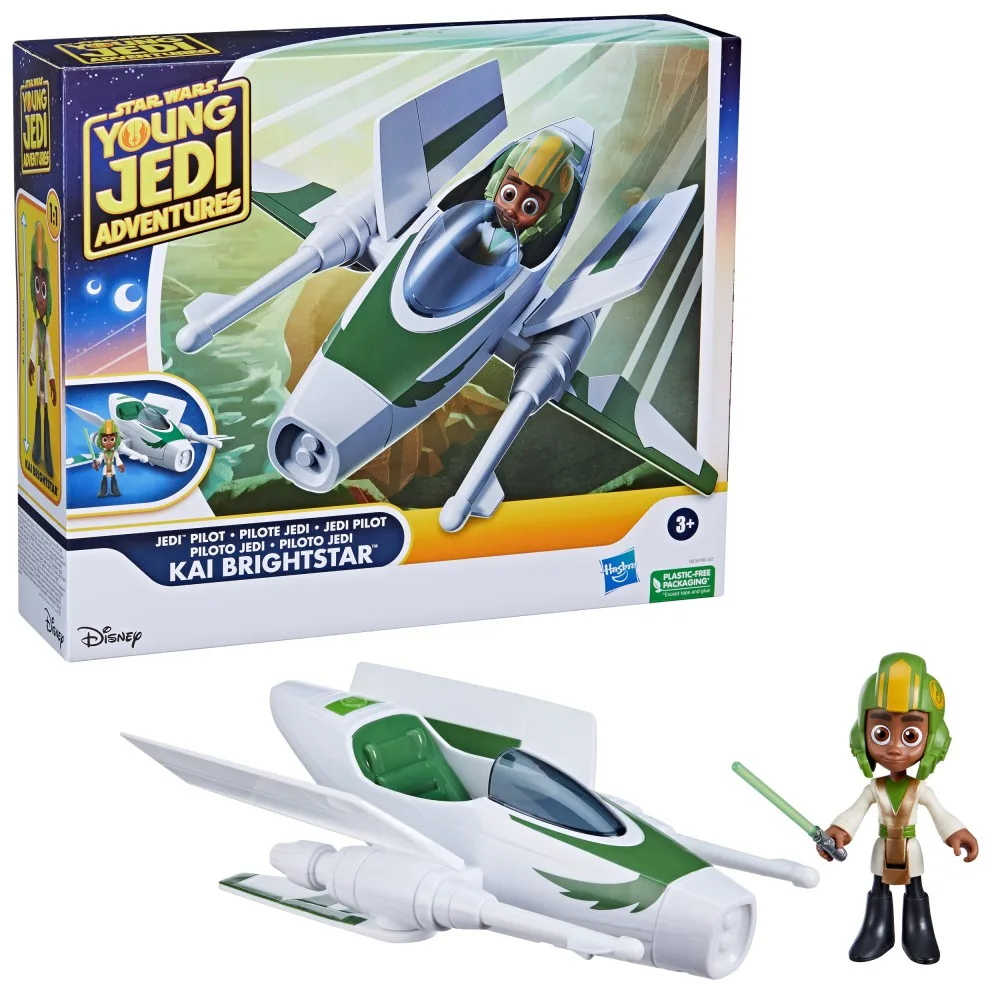 Hasbro F7981 F8014 — Истребитель X-wing + фигурка «Кай Брайтстар» Приключения юных джедаев F8014