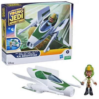 Hasbro F7981 F8014 — Истребитель X-wing + фигурка «Кай Брайтстар» Приключения юных джедаев F8014