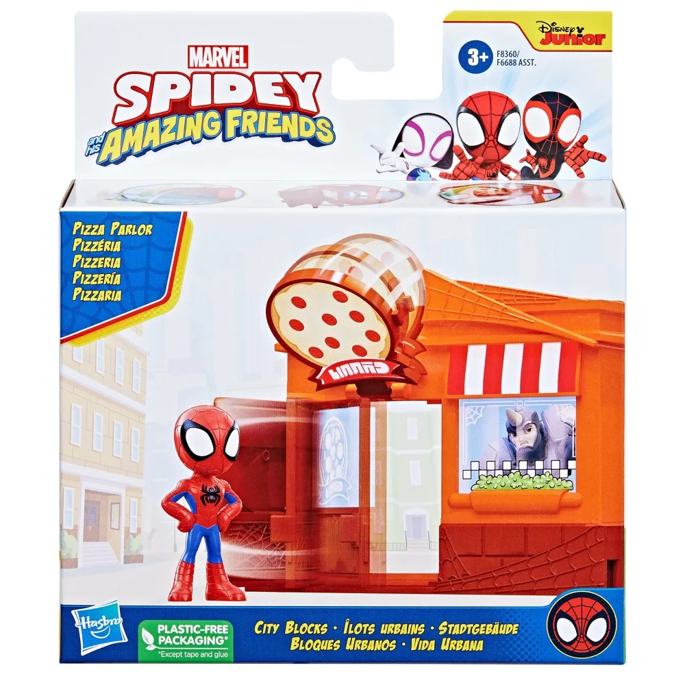 Hasbro F6688 F8360 — Игровой набор «Пиццерия» + фигурка Спайди Спайди и его удивительные друзья F8360