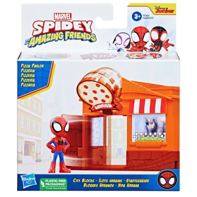 Hasbro F6688 F8360 — Игровой набор «Пиццерия» + фигурка Спайди Спайди и его удивительные друзья F8360