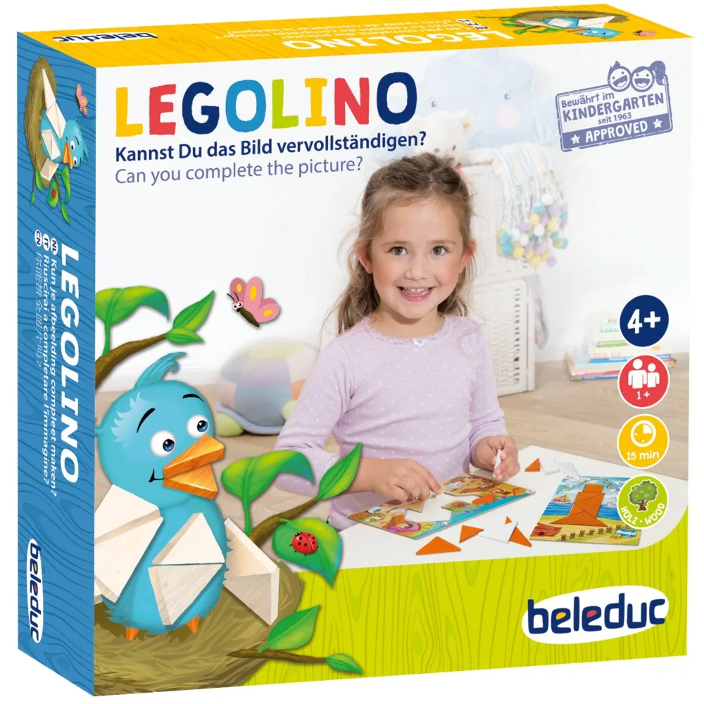 Развивающая деревянная головоломка Beleduc 22571 Танграм Legolino Геометрические фигуры 22571