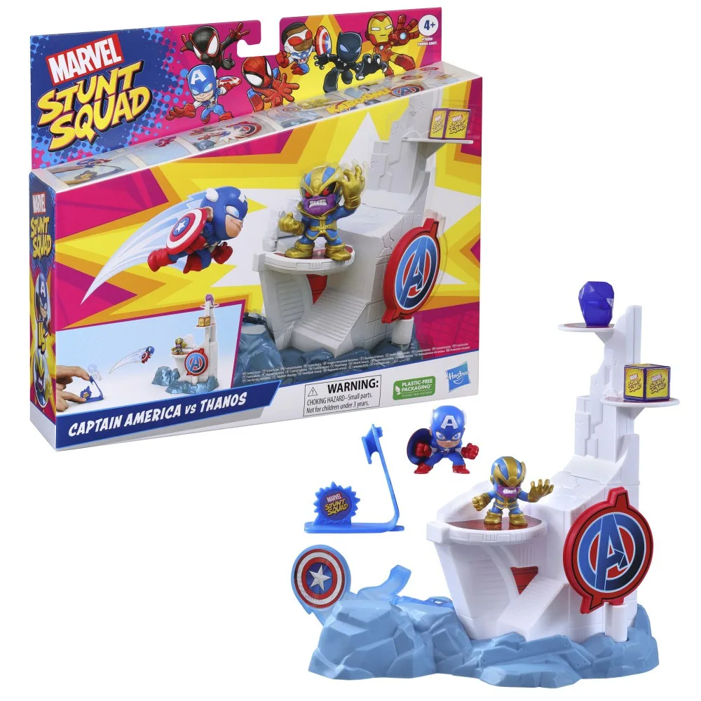 Hasbro F6894 F7059 — Игровой набор Stunt Squad «Капитан Америка против Таноса» Marvel F7059
