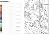 Hachette раскраска по номерам Coloriages mystères - раскраски Лило и Стича — фото 4